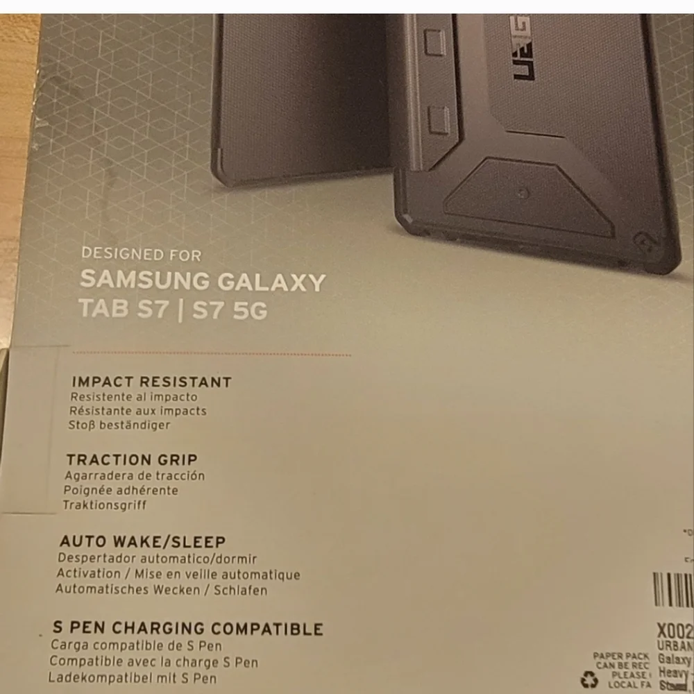 Samsung Galaxy Tab S7 Black Impact Case
